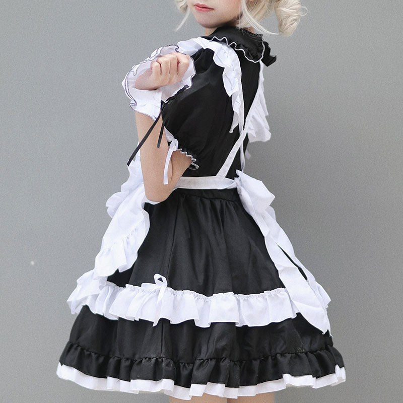 大きいサイズレディース猫耳リボンいっぱいにゃんメイド (M/L/2L/3L/4L/5L/6L)/コスプレ/ハロウィン