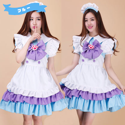 大きいサイズレディーストゥインクル肉球メイド服ワンピ―ス (2L/3L/4L/5L/6L)/大きいサイズ/コスプレ/ハロウィン
