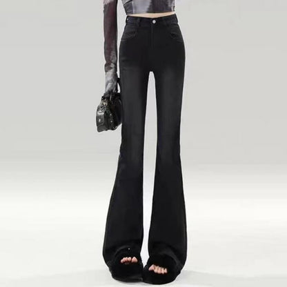 シャドウフィット 美脚フレアジーンズ(L/LL/3L/4L/5L)