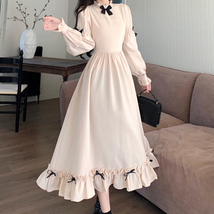 ナイトメモワール・リボンレイヤードワンピースセット(L/LL/3L/4L/5L)