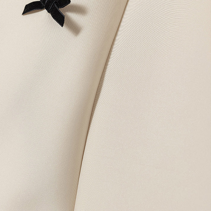 大きいサイズ レディース クラシックラインのリボンロングスカート(L/LL/3L/4L/5L)