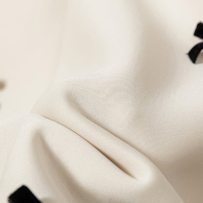 クラシックラインのリボンロングスカート(L/LL/3L/4L/5L)