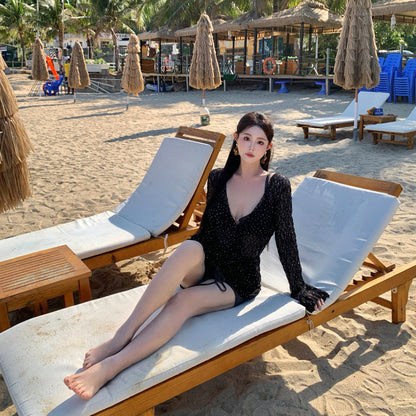 ナイトグリッター・透け感ドレススイムウェア(LL/3L/4L/5L/6L/7L)