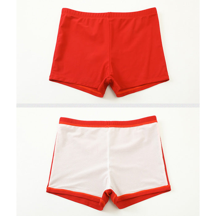 大きいサイズ レディース 水彩フラワーの透け感リゾート水着セット(LL/3L/4L/5L/6L)