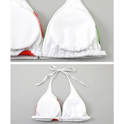 トロピカルフルーツのシアーカバー水着セット(L/LL/3L/4L/5L)