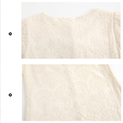 ミルクレモン刺繍のやわ風ロングワンピース(LL/3L/4L/5L/6L)