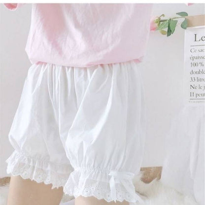 Embroidered lace hem, visible petticoat pants, chafing prevention (2L/3L/4L/5L) / Plus size innerwear