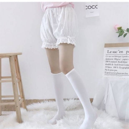 Embroidered lace hem, visible petticoat pants, chafing prevention (2L/3L/4L/5L) / Plus size innerwear