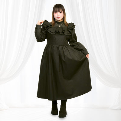 ダークスイート・フリルドリームワンピース（4L/6L）/Taberunosky（タベルノスキー）