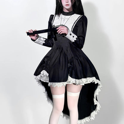 ミステリアスゴシック・シスターハロウィンワンピース(M/L/LL/3L/4L/5L/6L)