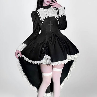 ミステリアスゴシック・シスターハロウィンワンピース(M/L/LL/3L/4L/5L/6L)
