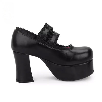 [Orders accepted up to 29cm] Dark Angel Frill Pumps