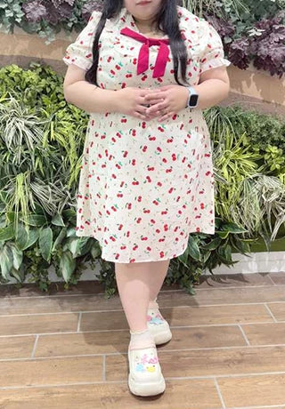 身長156cm-160cmの時のワンピースの着丈103cm