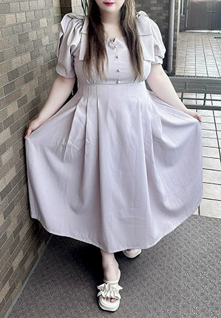 身長156cm-160cmの時のワンピースの着丈120cm