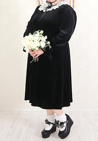 身長161cm-165cmの時のワンピースの着丈110cm