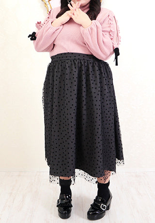 身長161cm-165cmの時のスカートの着丈83cm