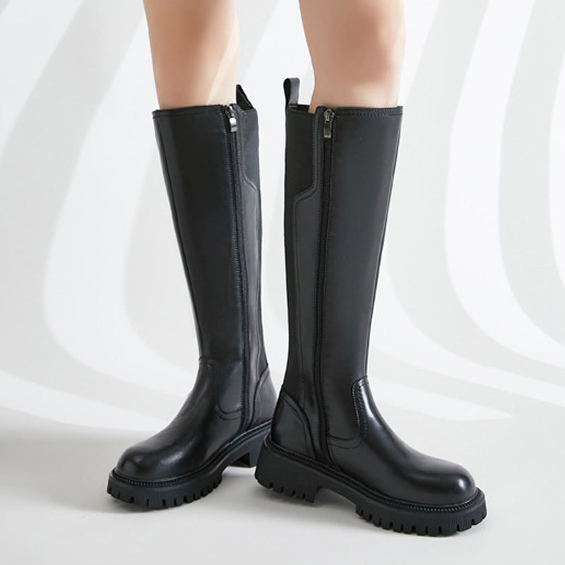 【ふくらはぎゆったり50~58cm】ブラックムーン・エクステンドフィットブーツ(ふくらはぎ大きいサイズ)