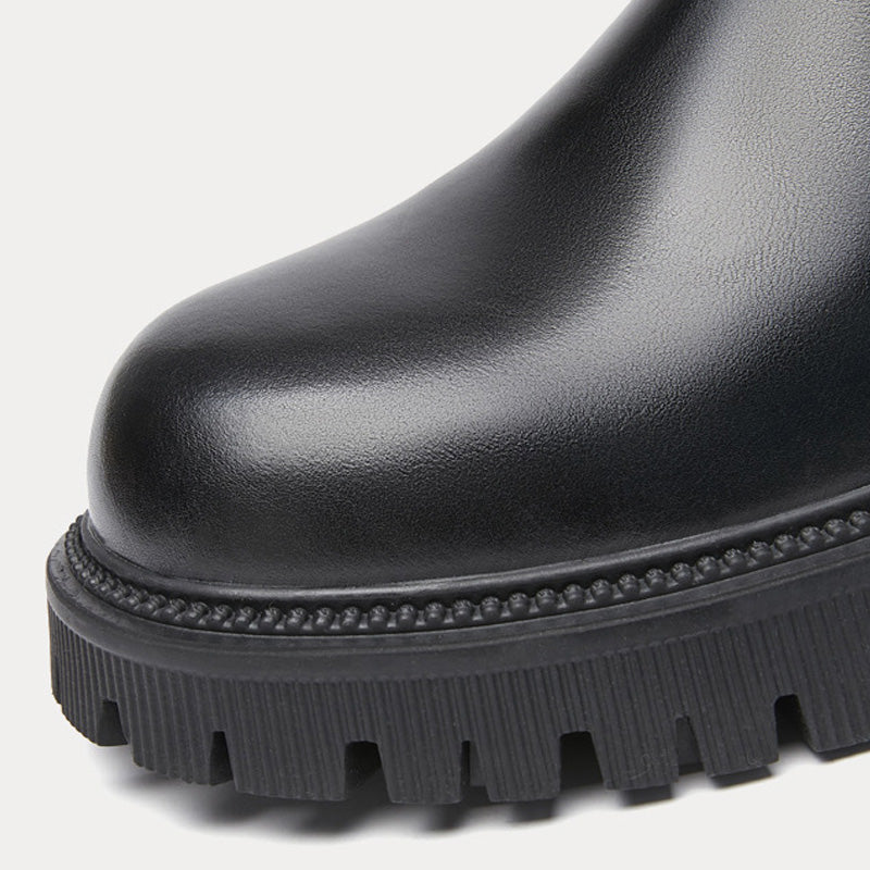 【ふくらはぎゆったり50~58cm】ブラックムーン・エクステンドフィットブーツ(ふくらはぎ大きいサイズ)