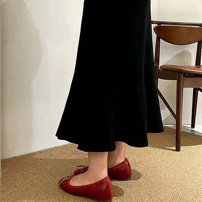 エレガントフロー・黒マーメイドスカート(LL/3L/4L)