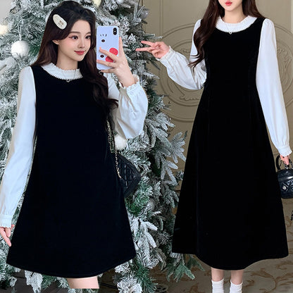 【選べる丈】スノークラシック・ワンピース(L/LL/3L/4L/5L)