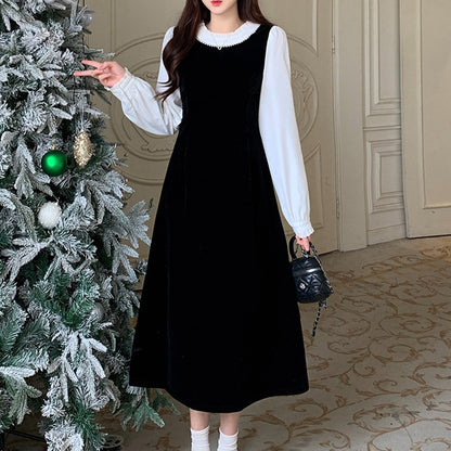 【選べる丈】スノークラシック・ワンピース(L/LL/3L/4L/5L)