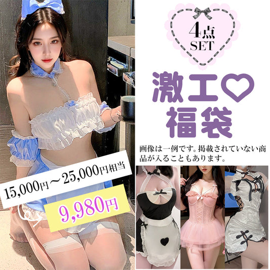 【オンライン限定福袋】プラスサイズ激エロセクシー・ランダムコスチューム4点SET