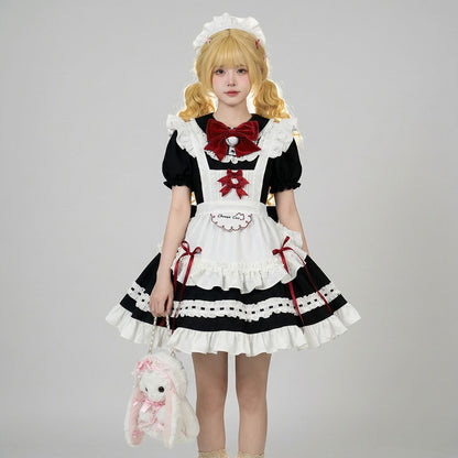 Cheese Cat Cafe Maid Dress (M/L/2L/3L/4L/5L/6L) / Cosplay / Christmas
