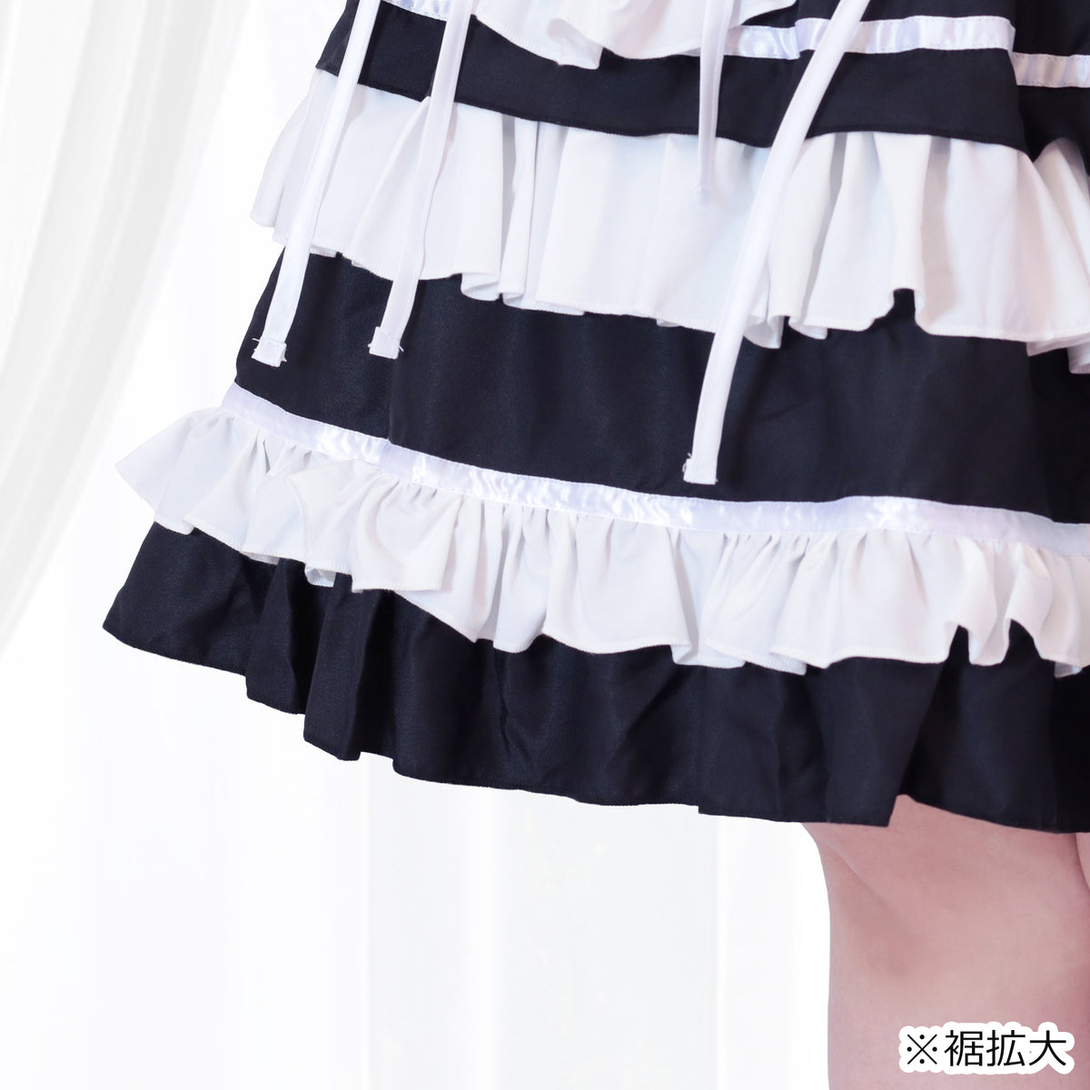 Black Lolita Chinese Maid Costume Set (M/L/LL/3L/4L/5L/6L)/Cosplay