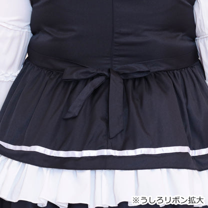 Black Lolita Chinese Maid Costume Set (M/L/LL/3L/4L/5L/6L)/Cosplay