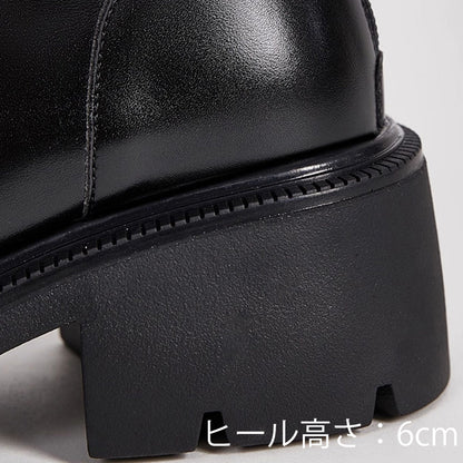 【ふくらはぎ＜Lサイズ＞40～47cm】Vカット・ワイドフィットロングブーツ(ふくらはぎ大きいサイズ)