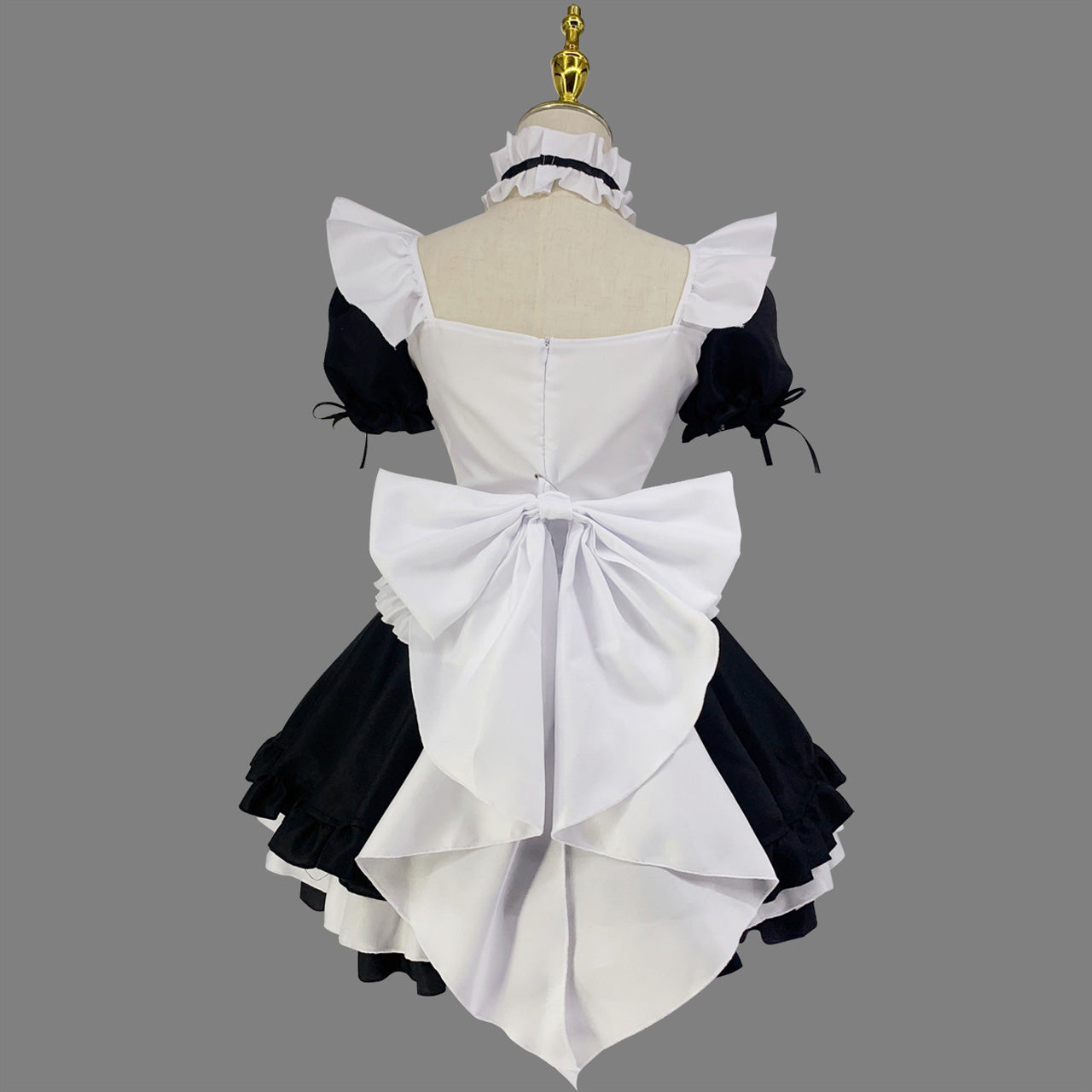 大きいサイズ レディース Big Ribbon Maid Outfit Set (2L/3L/4L/5L/6L) / Plus Sizes / Cosplay / Halloween