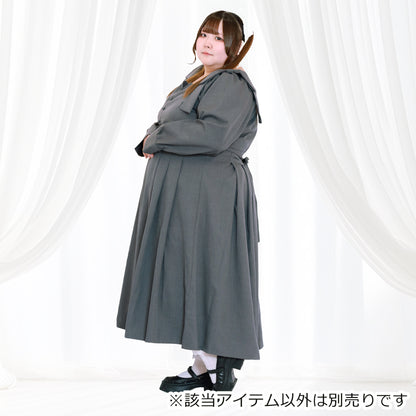 Sugar Gray Bonbon Ribbon Dress (3L/4L/5L/6L) / Taberunosky