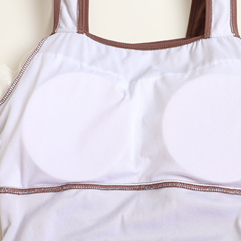 大きいサイズ レディース 黒モノトーンリボンのフェミニンスイム水着ドレス(4L/5L/6L/7L/8L/9L)