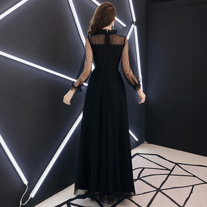 ルミナス・ドットシフォンワンピース(3L/4L/5L/6L)オケージョン/結婚式