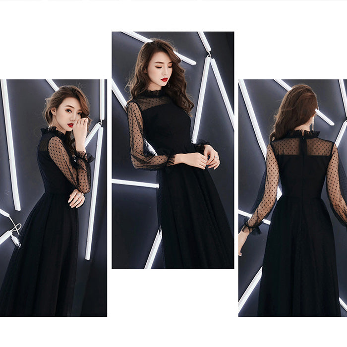 ルミナス・ドットシフォンワンピース(3L/4L/5L/6L)オケージョン/結婚式