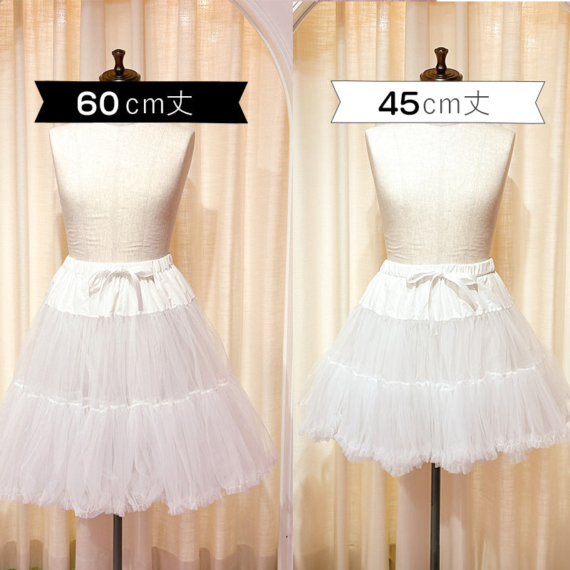 120cmまでOK！パニエスカート/チュチュ45cm(大きいサイズ3L~5L相当)ハロウィンコスプレ/タベルノスキーオリジナル