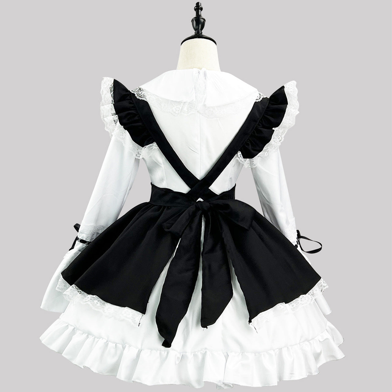 大きいサイズ レディース Black Pretty Maid Dress (M/L/2L/3L/4L/5L) / Plus Sizes / Cosplay / Halloween