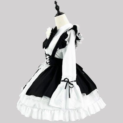 Black Pretty Maid Dress (M/L/2L/3L/4L/5L) / Plus Sizes / Cosplay / Halloween