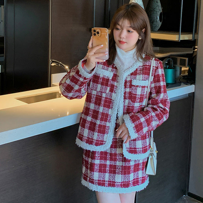 変更済み7814 きれいめカジュアル♡Mサイズ レディース服 まとめ売り 13点 ベリーチェック・ブランシュセットアップ(3L/4L/5L/6L/7L)