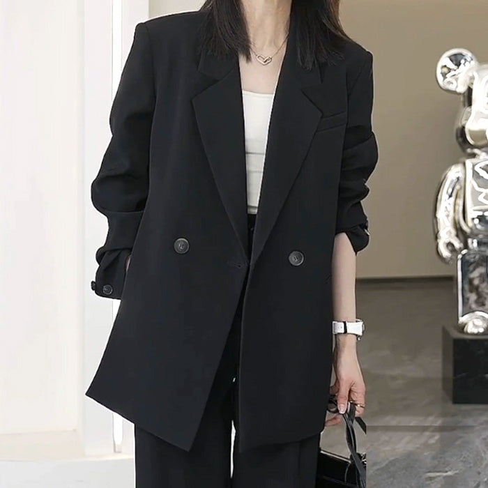 大きいサイズ レディース しなやか美人ライン・ダブルセットアップスーツ(L/LL/3L/4L/5L/6L)/オケージョン