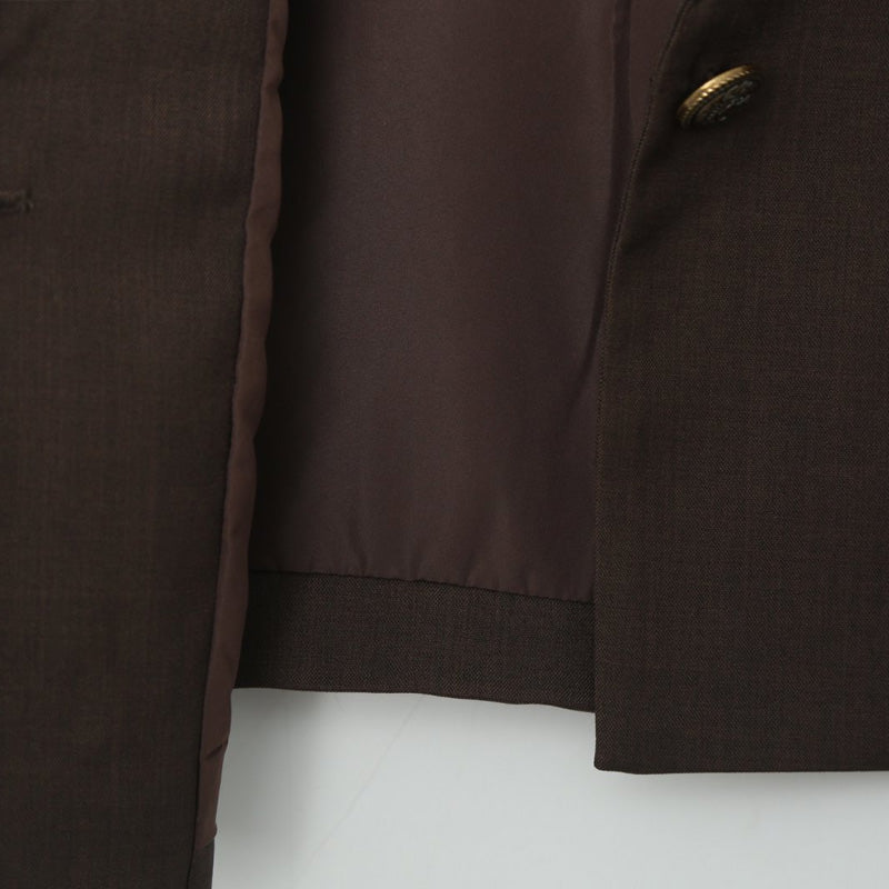 大きいサイズ レディース ショコラ・クラシックレイヤードジャケットワンピースセット(LL/3L/4L/5L/6L)