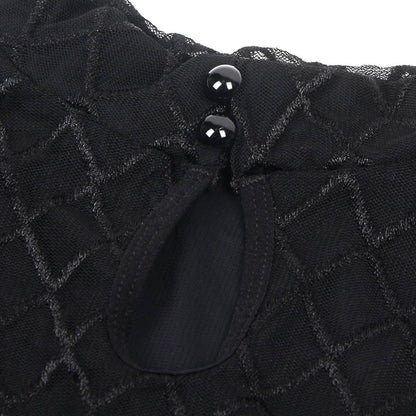 ミッドナイトダイヤ・シアースリーブボディスーツ(L/LL/3L)