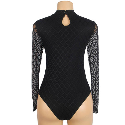 ミッドナイトダイヤ・シアースリーブボディスーツ(L/LL/3L)