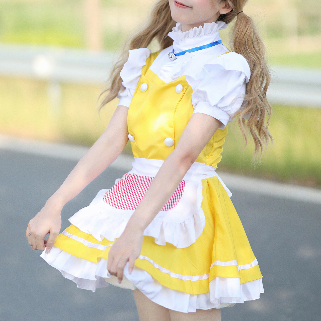 大きいサイズ レディース Reliable Little Sister Robot Maid Dress (M/L/2L/3L/4L/5L/6L) / Cosplay / Halloween