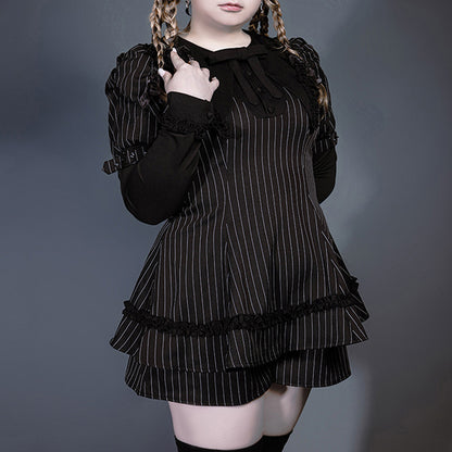 ブラックリリィ・クラシカルフリルセットアップ(LL/3L)