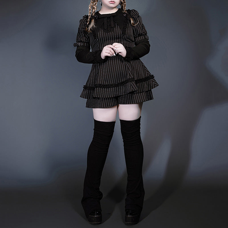 ブラックリリィ・クラシカルフリルセットアップ(LL/3L)