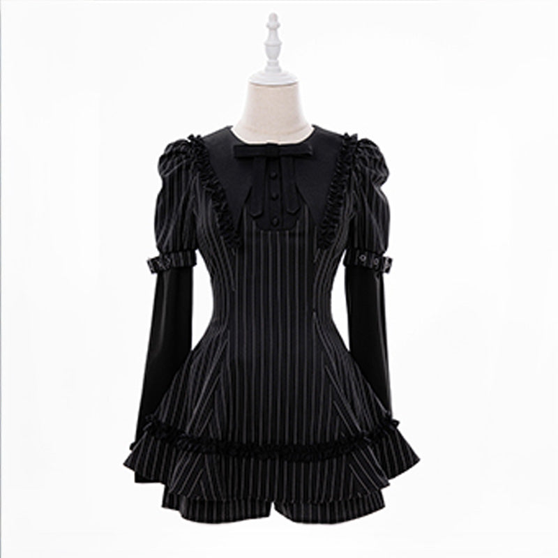 ブラックリリィ・クラシカルフリルセットアップ(LL/3L)