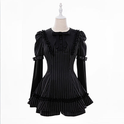 ブラックリリィ・クラシカルフリルセットアップ(LL/3L)