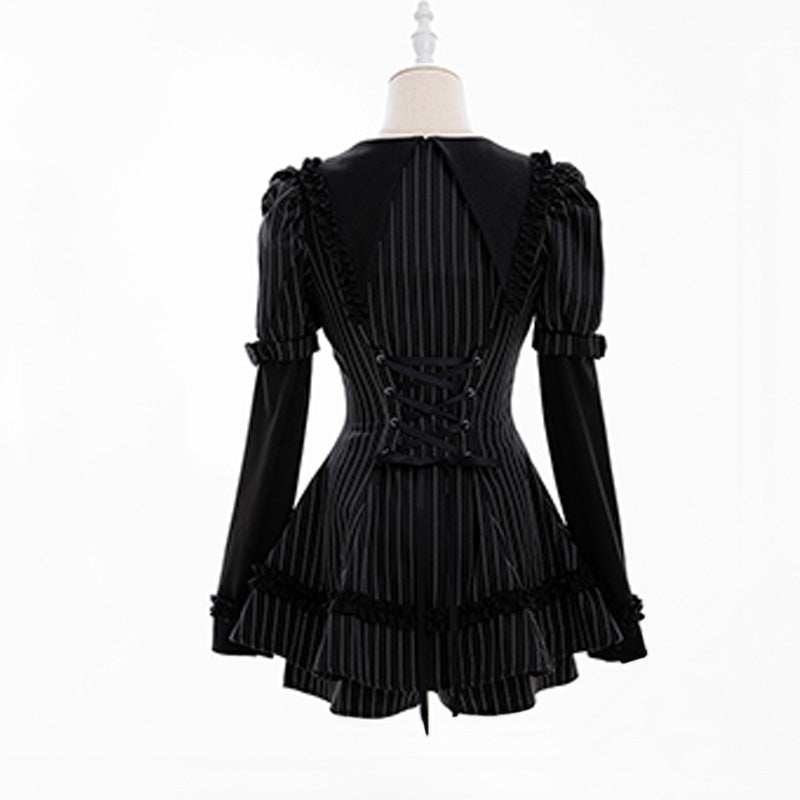 ブラックリリィ・クラシカルフリルセットアップ(LL/3L)