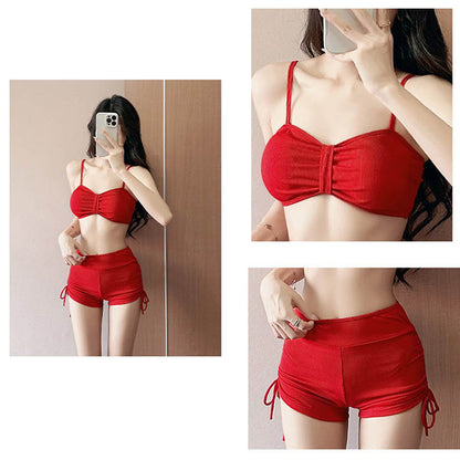 きゅん甘ドレープリボンスイムウェア(LL/3L/4L)